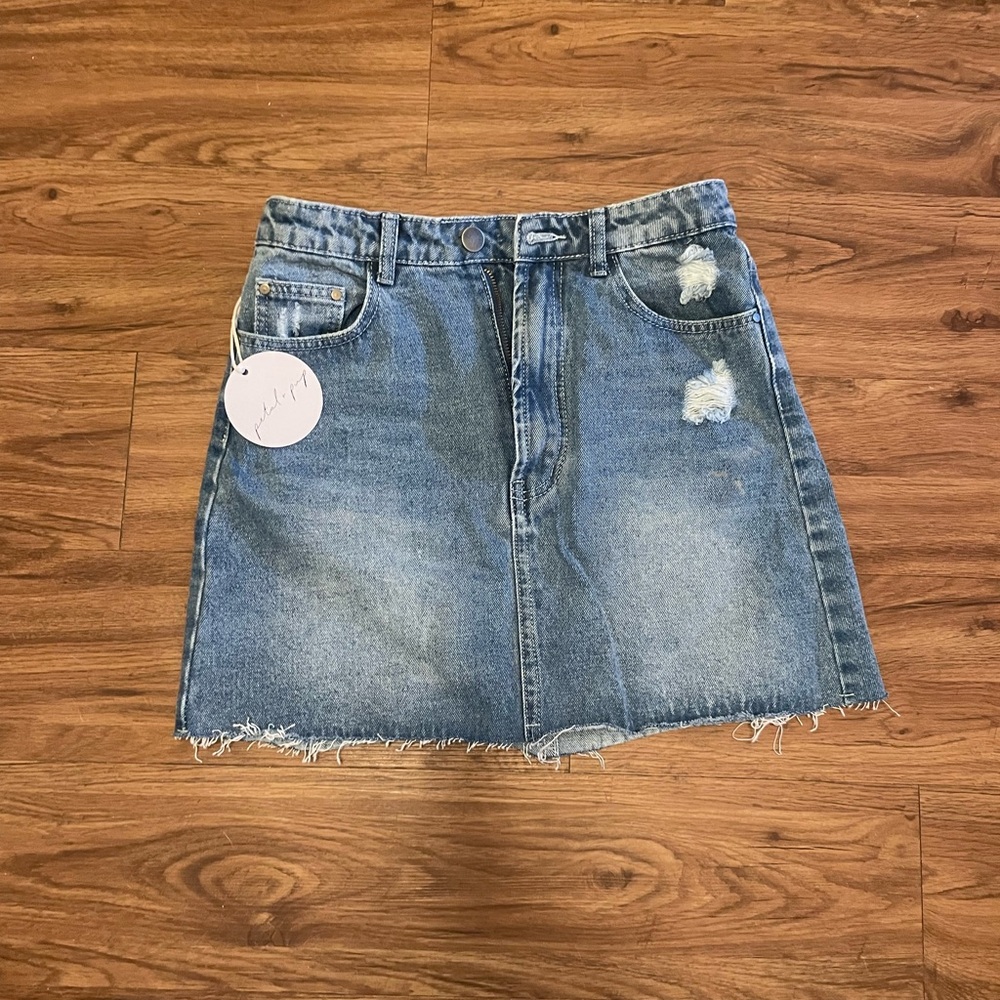 Petal and Pup Kristy Skirt Mid Blue Wash
